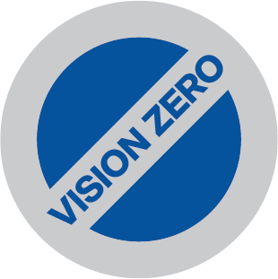 Text overlay says vision zero.