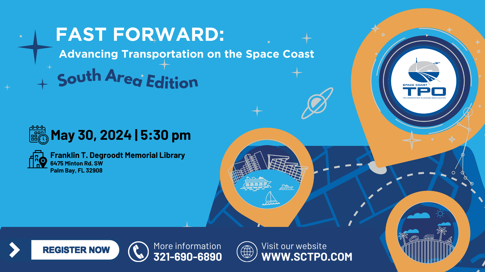 Promo graphic for Long Range Transportation Plan Workshop - South Area