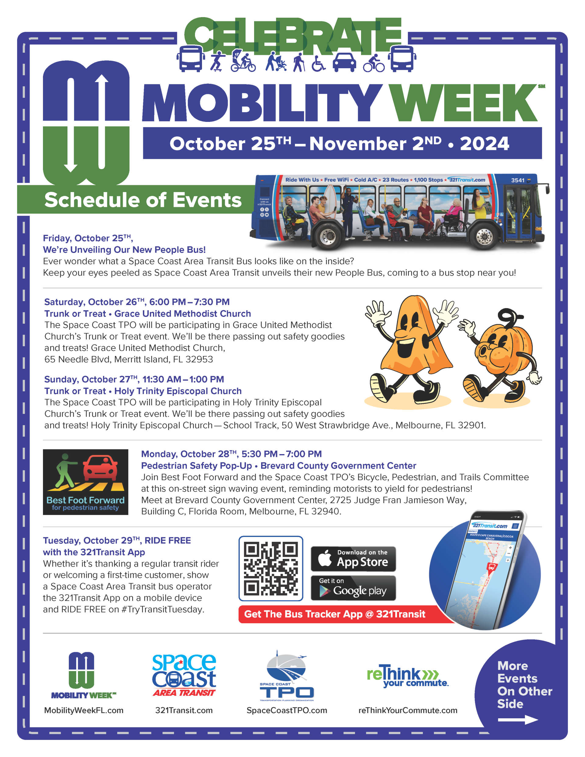 Mobility Week Flyer of Events