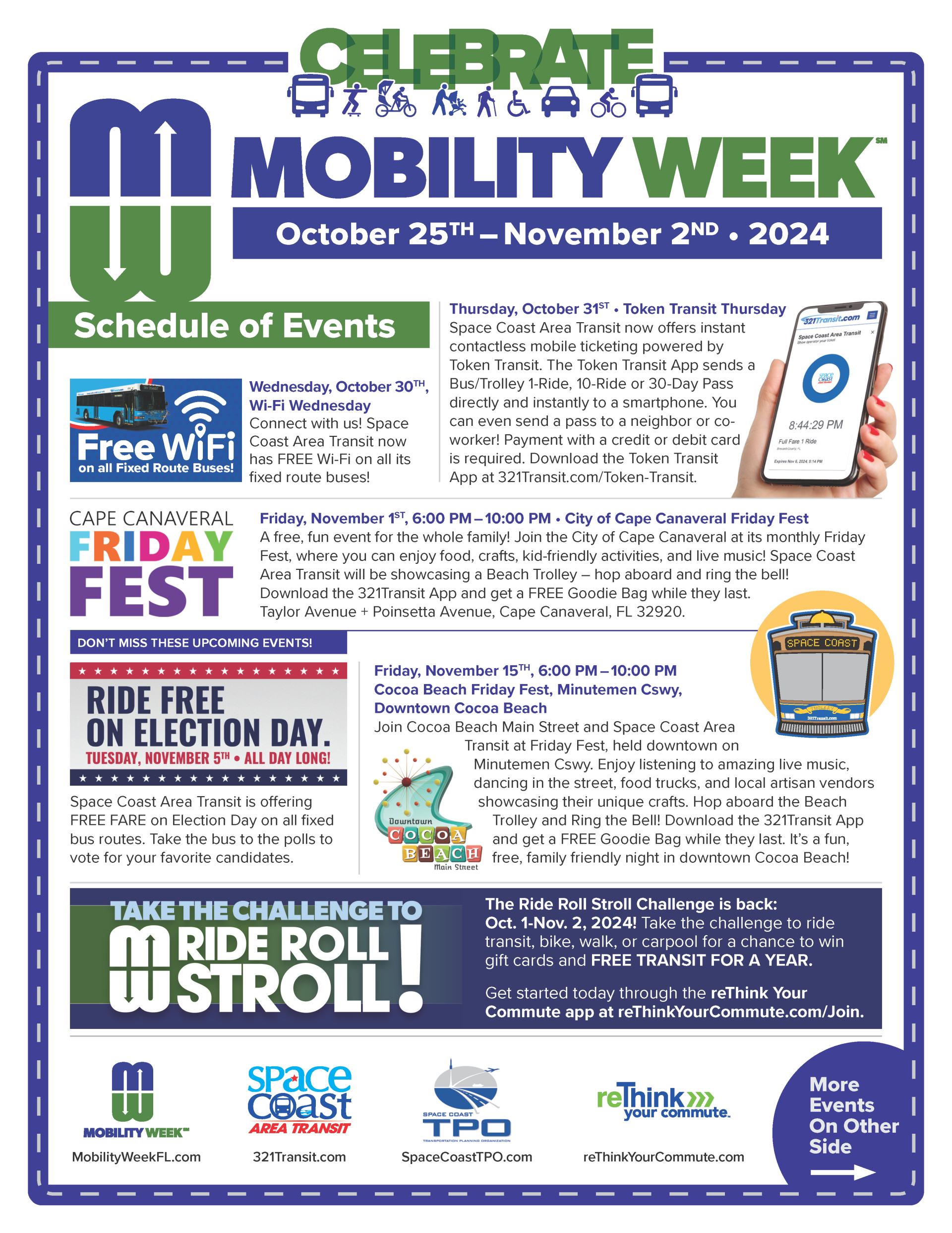 Mobility Week Flyer of Events